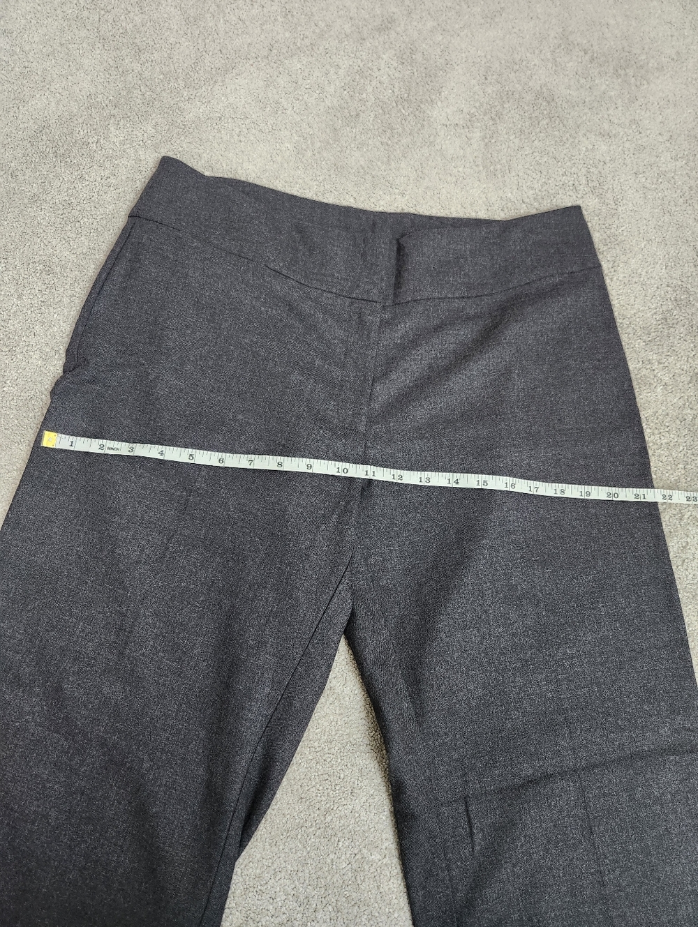 Eileen Fisher Straight Leg Wool Pants Trouser Grey Size 12 Office Professional - Picture 6 of 14
